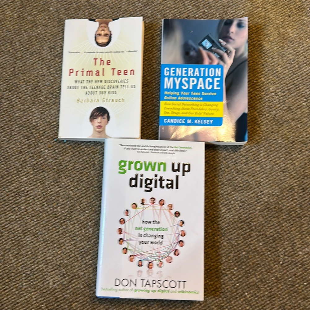 Bundle of Books (3) about life in digital age